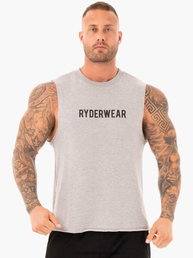 Men Ryderwear Performance Baller Tank 2RT8VD1357 Grey Marl Clothing