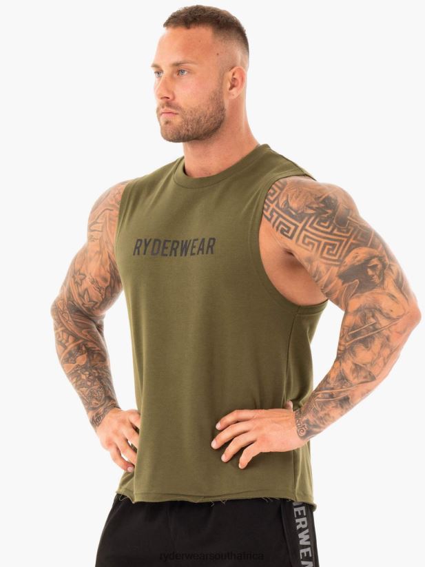 Men Ryderwear Performance Baller Tank 2RT8VD1358 Khaki Clothing