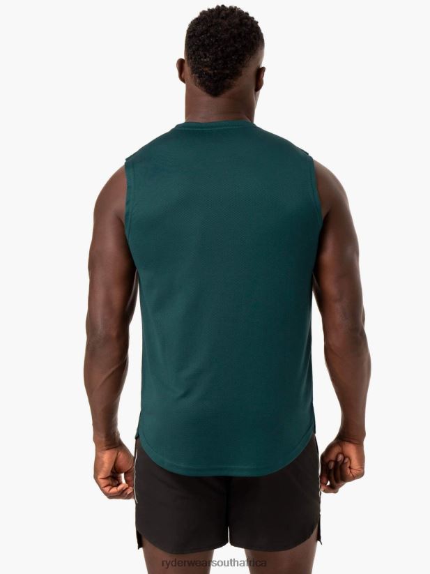 Men Ryderwear Reflex Mesh Baller Tank 2RT8VD1343 Emerald Clothing