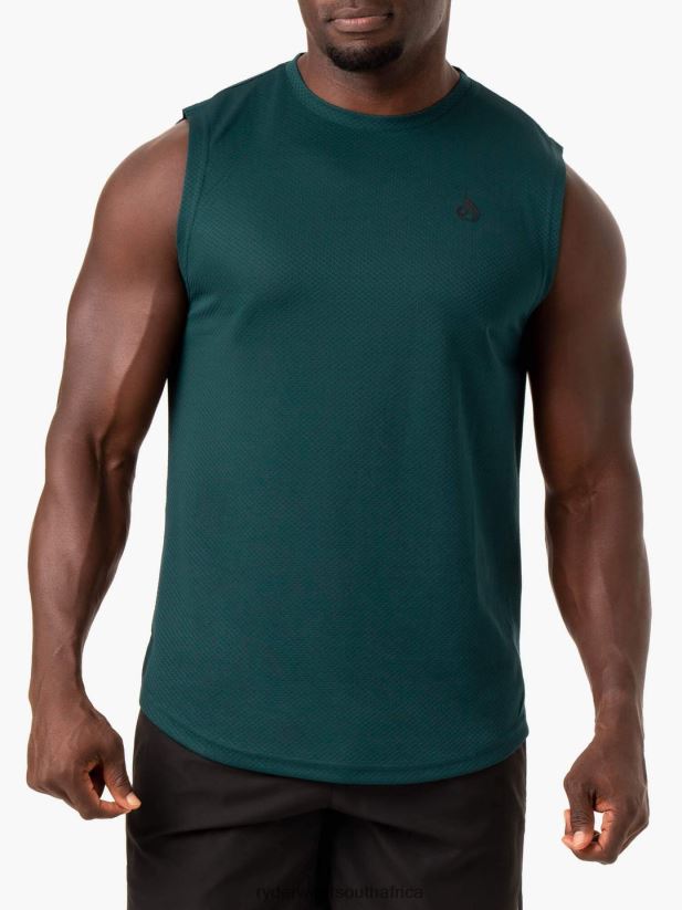 Men Ryderwear Reflex Mesh Baller Tank 2RT8VD1343 Emerald Clothing