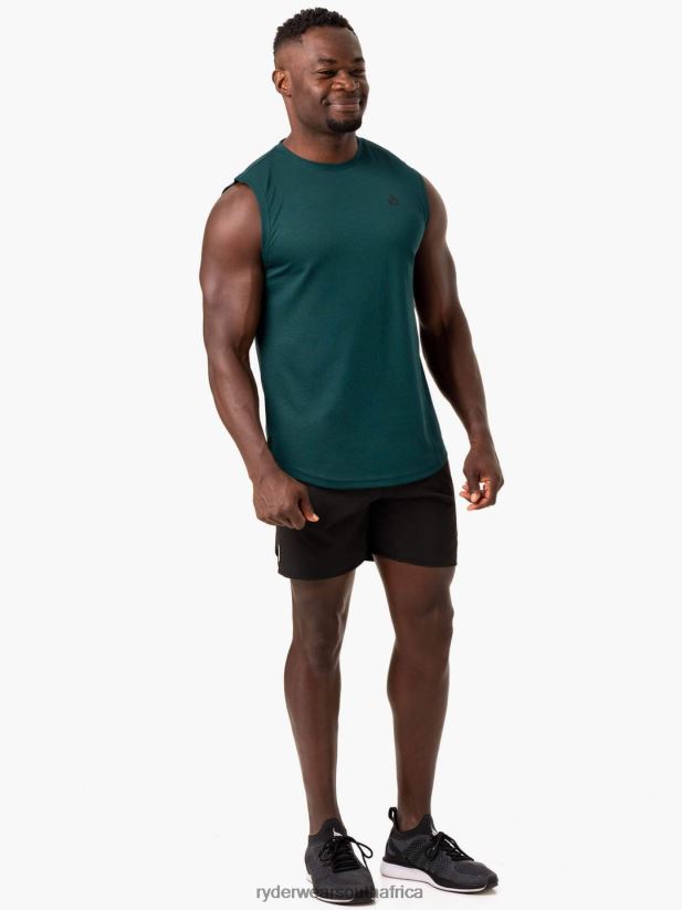 Men Ryderwear Reflex Mesh Baller Tank 2RT8VD1343 Emerald Clothing