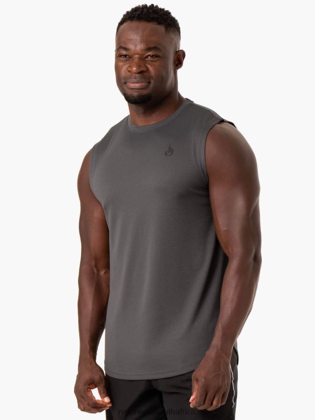 Men Ryderwear Reflex Mesh Baller Tank 2RT8VD1344 Charcoal Clothing