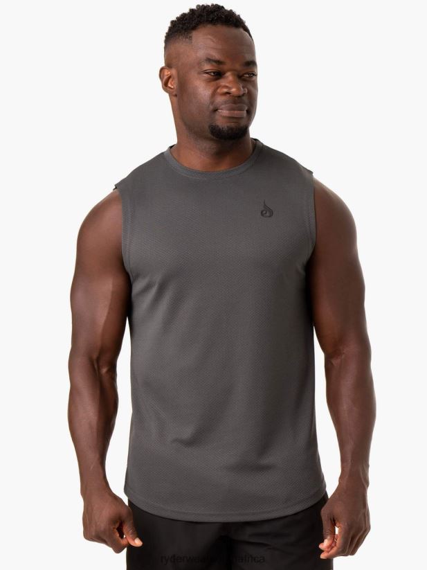 Men Ryderwear Reflex Mesh Baller Tank 2RT8VD1344 Charcoal Clothing