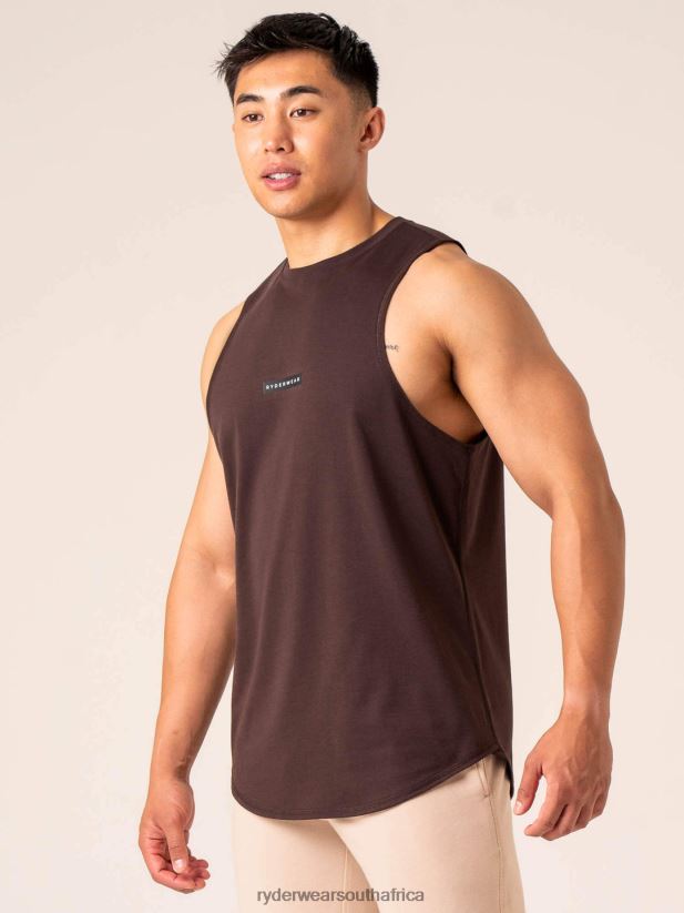 Men Ryderwear Terrain Tank 2RT8VD1297 Dark Oak Clothing