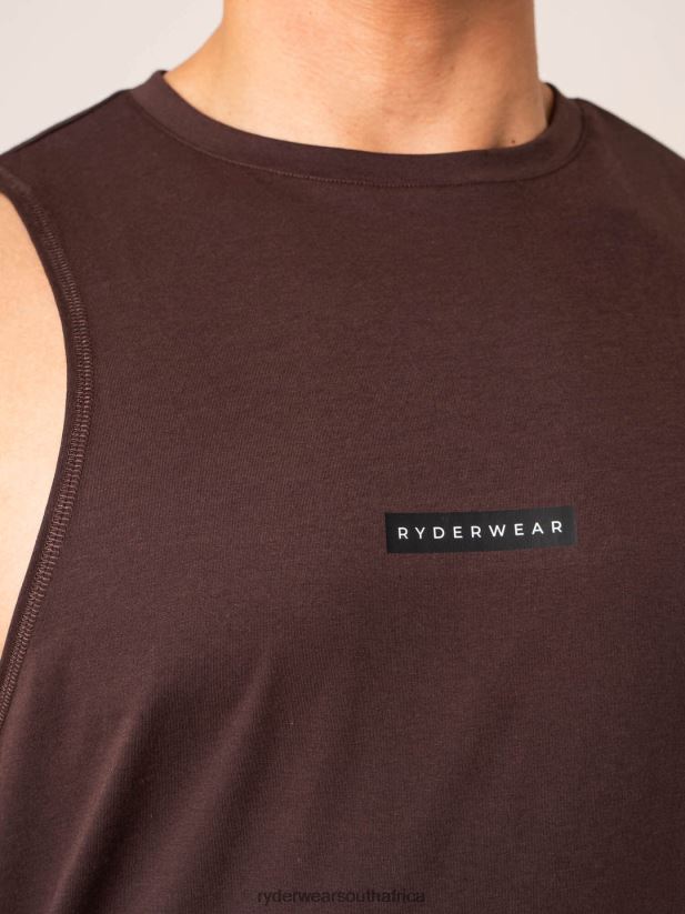 Men Ryderwear Terrain Tank 2RT8VD1297 Dark Oak Clothing