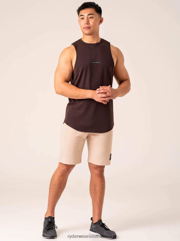 Men Ryderwear Terrain Tank 2RT8VD1297 Dark Oak Clothing