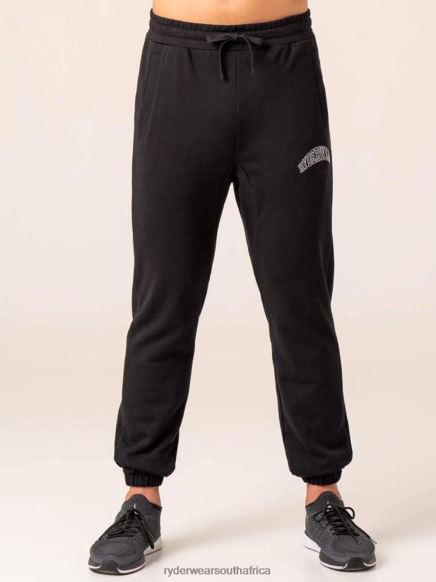 Men Ryderwear Collegiate Track Pant 2RT8VD1422 Black Clothing