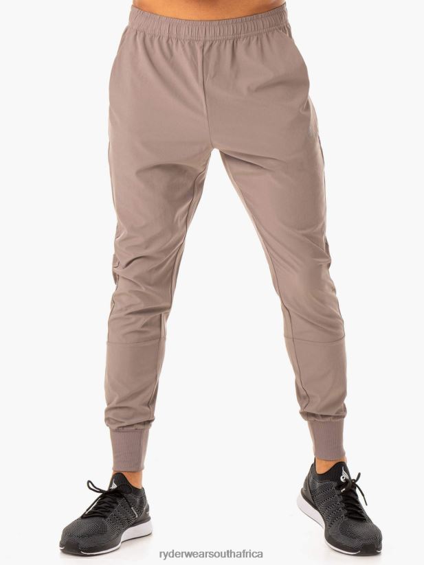 Men Ryderwear Division Woven Joggers 2RT8VD1440 Taupe Clothing