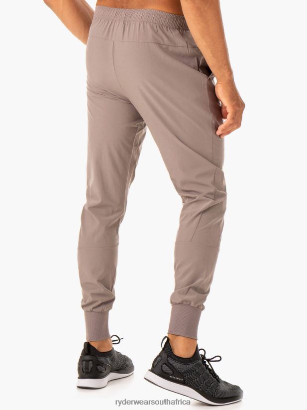 Men Ryderwear Division Woven Joggers 2RT8VD1440 Taupe Clothing