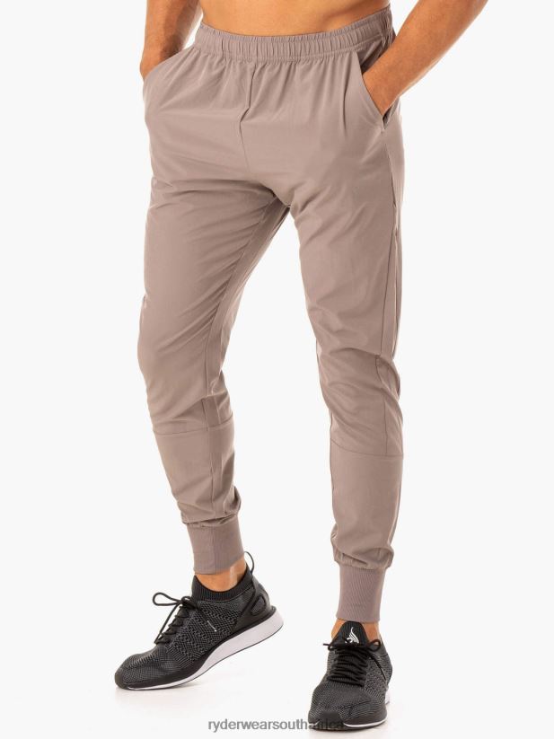 Men Ryderwear Division Woven Joggers 2RT8VD1440 Taupe Clothing