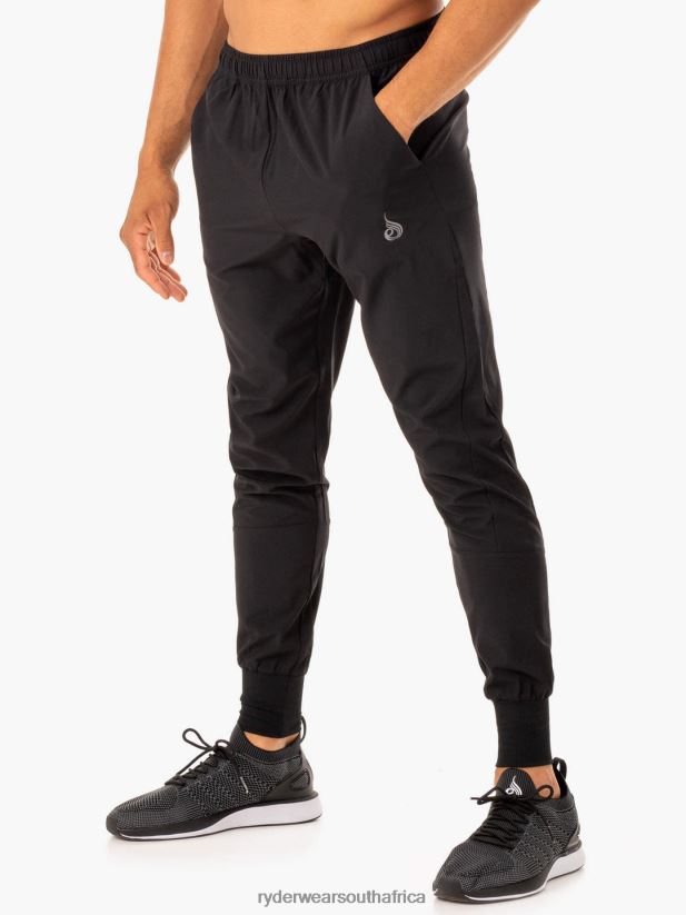 Men Ryderwear Division Woven Joggers 2RT8VD1441 Black Clothing