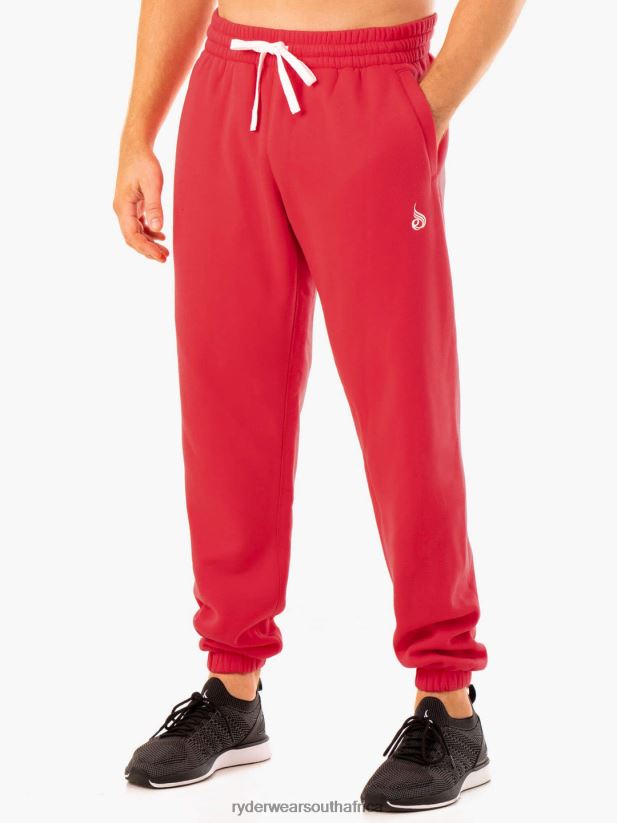 Men Ryderwear Recharge Relaxed Track Pant 2RT8VD1456 Red Clothing