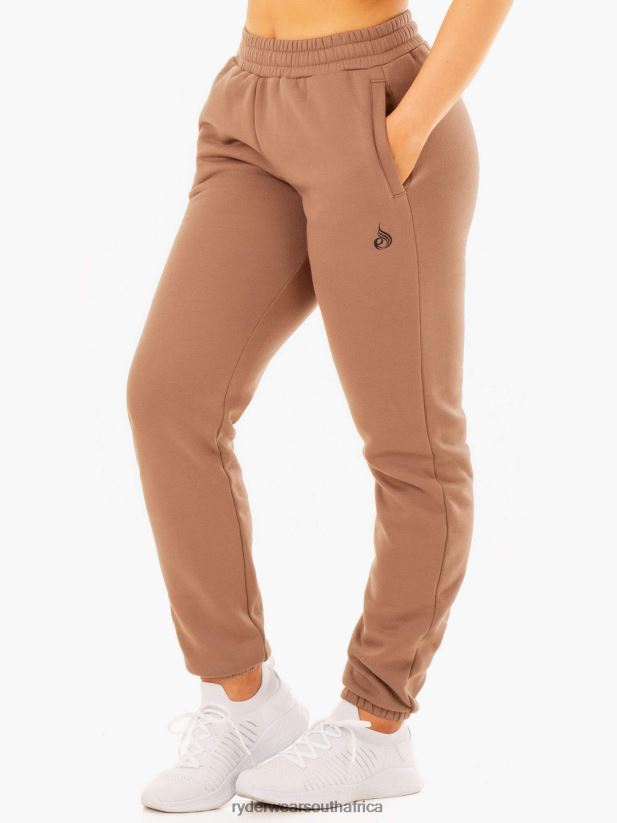 Men Ryderwear Unisex Track Pants 2RT8VD1448 Mocha Clothing