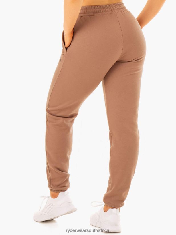 Men Ryderwear Unisex Track Pants 2RT8VD1448 Mocha Clothing