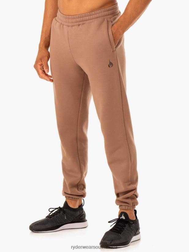 Men Ryderwear Unisex Track Pants 2RT8VD1448 Mocha Clothing