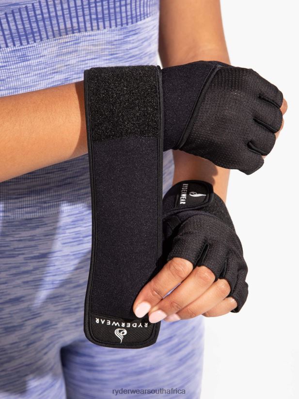 Unisex Ryderwear Wrap Lifting Gloves 2RT8VD1120 Black Accessories