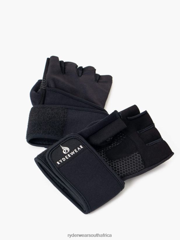 Unisex Ryderwear Wrap Lifting Gloves 2RT8VD1120 Black Accessories