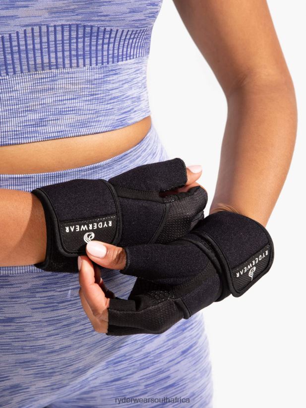 Unisex Ryderwear Wrap Lifting Gloves 2RT8VD1120 Black Accessories