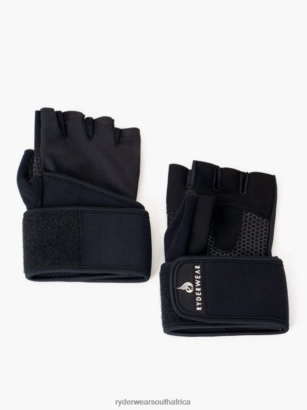 Unisex Ryderwear Wrap Lifting Gloves 2RT8VD1120 Black Accessories