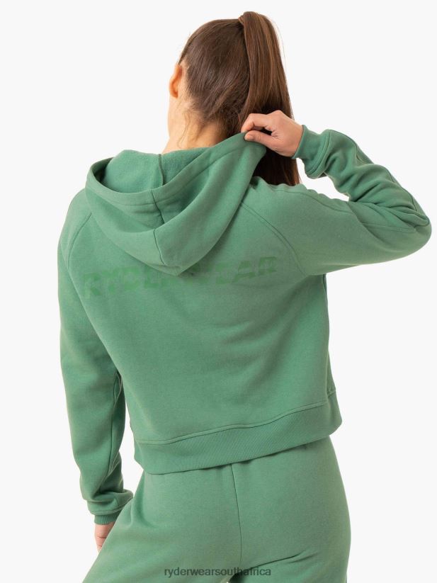 Women Ryderwear Sideline Hoodie 2RT8VD851 Forest Green Clothing