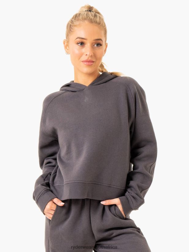 Women Ryderwear Sideline Hoodie 2RT8VD852 Charcoal Clothing