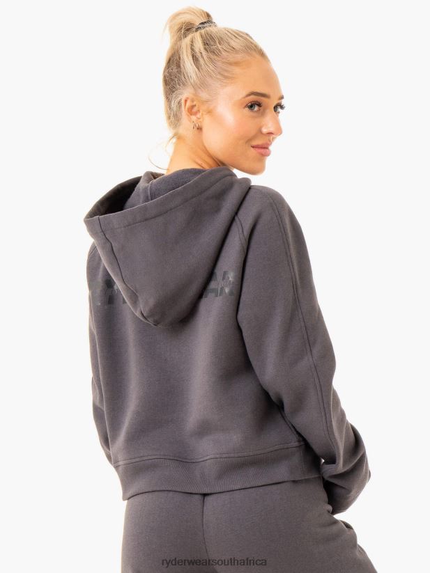 Women Ryderwear Sideline Hoodie 2RT8VD852 Charcoal Clothing