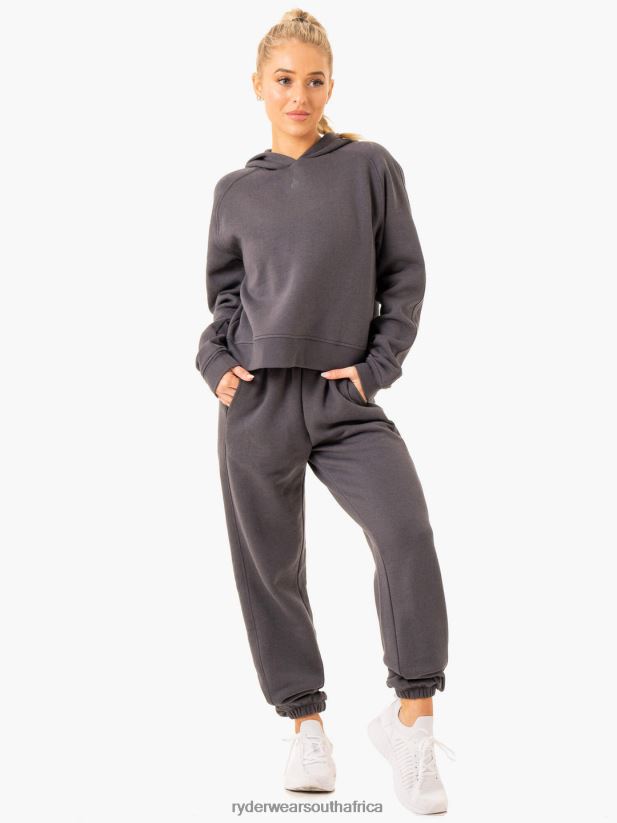 Women Ryderwear Sideline Hoodie 2RT8VD852 Charcoal Clothing