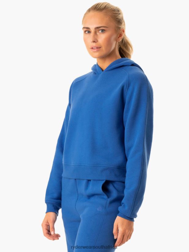 Women Ryderwear Sideline Hoodie 2RT8VD873 Cobalt Blue Clothing