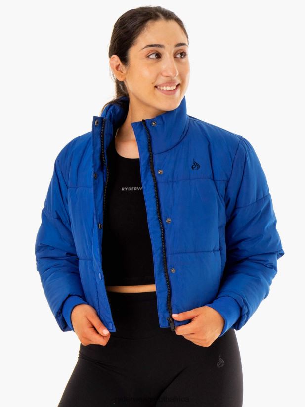 Women Ryderwear Apex Puffer Jacket 2RT8VD907 Cobalt Blue Clothing