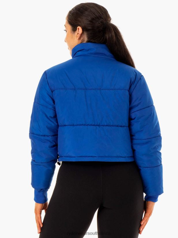 Women Ryderwear Apex Puffer Jacket 2RT8VD907 Cobalt Blue Clothing