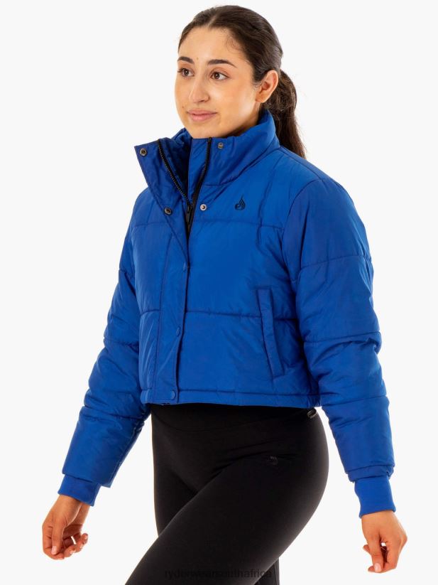 Women Ryderwear Apex Puffer Jacket 2RT8VD907 Cobalt Blue Clothing