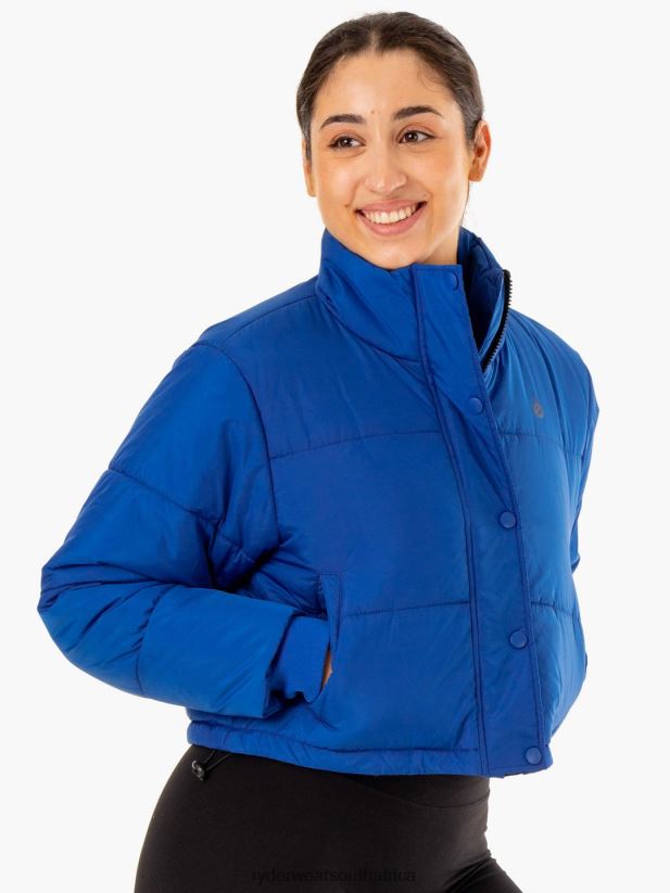 Women Ryderwear Apex Puffer Jacket 2RT8VD907 Cobalt Blue Clothing