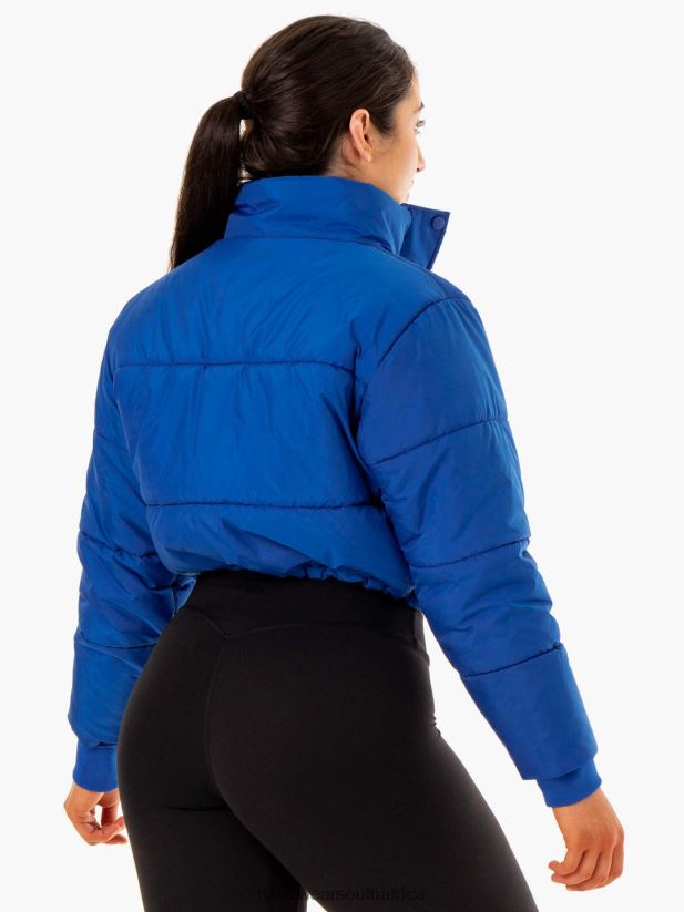 Women Ryderwear Apex Puffer Jacket 2RT8VD907 Cobalt Blue Clothing