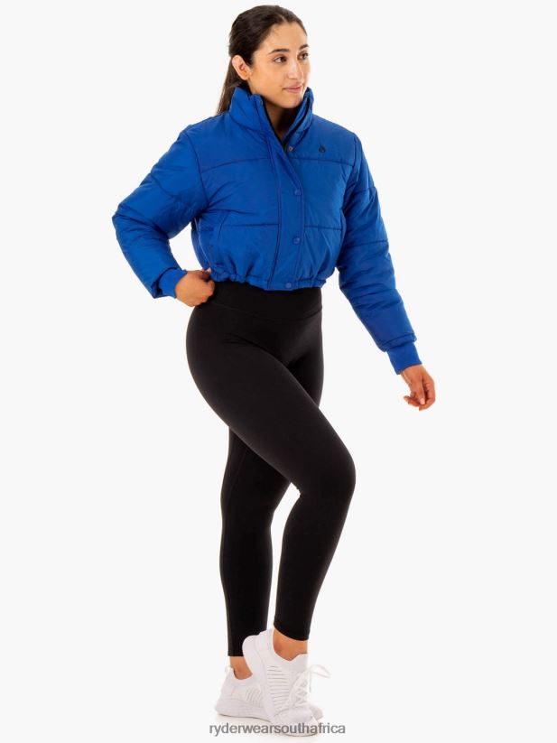 Women Ryderwear Apex Puffer Jacket 2RT8VD907 Cobalt Blue Clothing