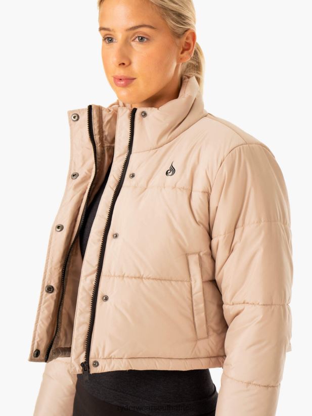 Women Ryderwear Apex Puffer Jacket 2RT8VD908 Nude Clothing