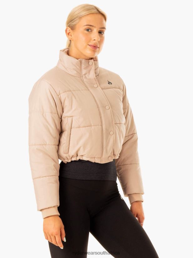 Women Ryderwear Apex Puffer Jacket 2RT8VD908 Nude Clothing