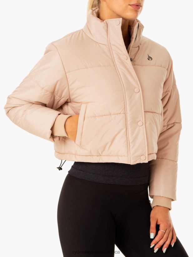 Women Ryderwear Apex Puffer Jacket 2RT8VD908 Nude Clothing