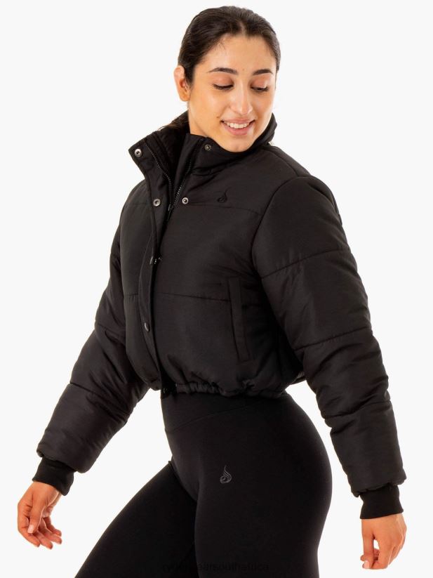 Women Ryderwear Apex Puffer Jacket 2RT8VD911 Black Clothing