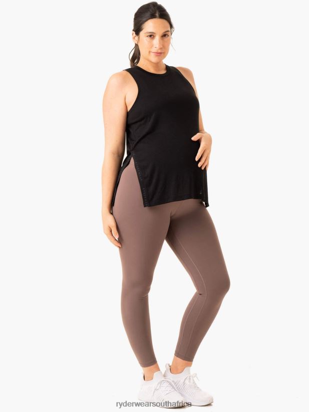 Women Ryderwear Active Bump Leggings 2RT8VD77 Chocolate Clothing