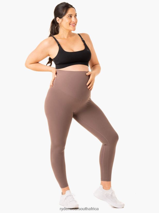 Women Ryderwear Active Bump Leggings 2RT8VD77 Chocolate Clothing