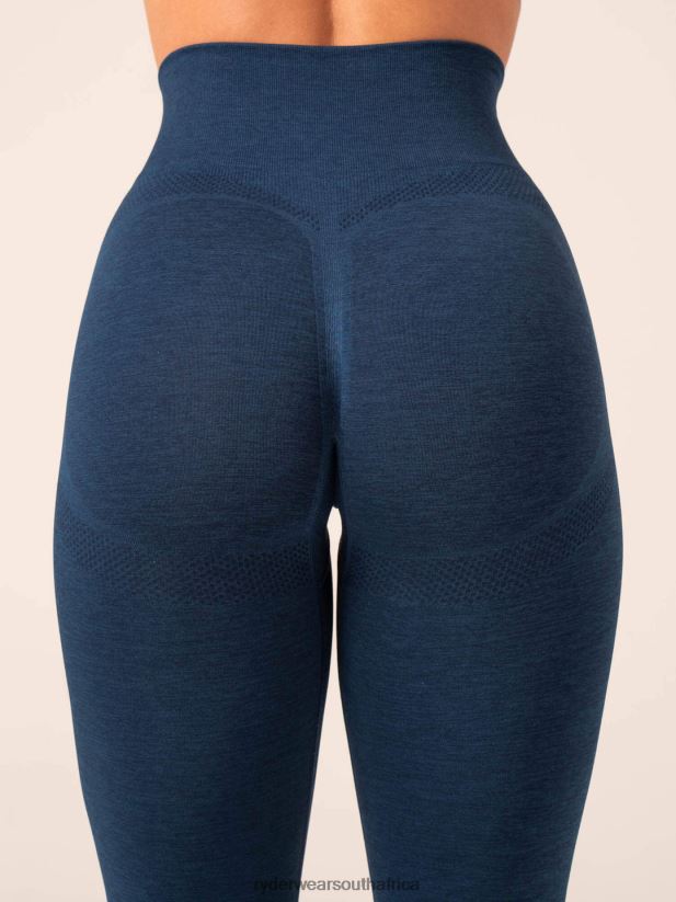 Women Ryderwear Evolve Seamless Leggings 2RT8VD12 Navy Marl Clothing