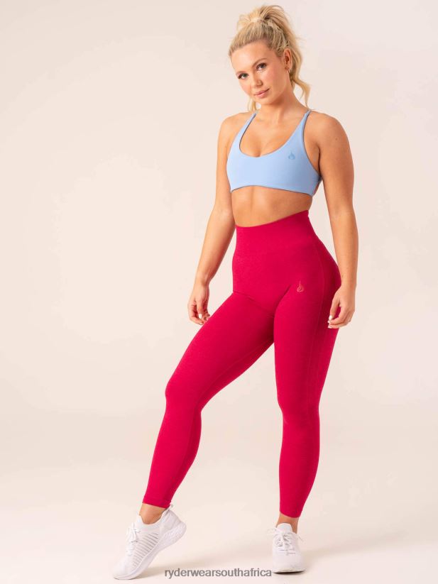 Women Ryderwear Evolve Seamless Leggings 2RT8VD13 Berry Marl Clothing