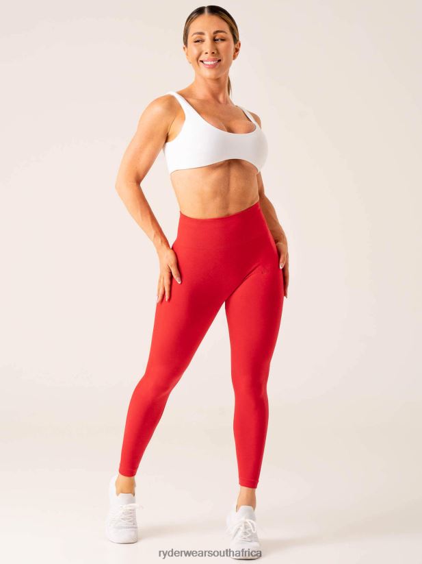 Women Ryderwear Evolve Seamless Leggings 2RT8VD45 Red Marl Clothing