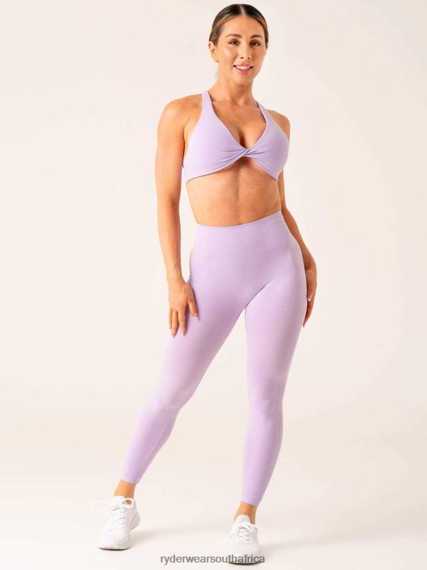 Women Ryderwear Evolve Seamless Leggings 2RT8VD48 Lavender Marl Clothing