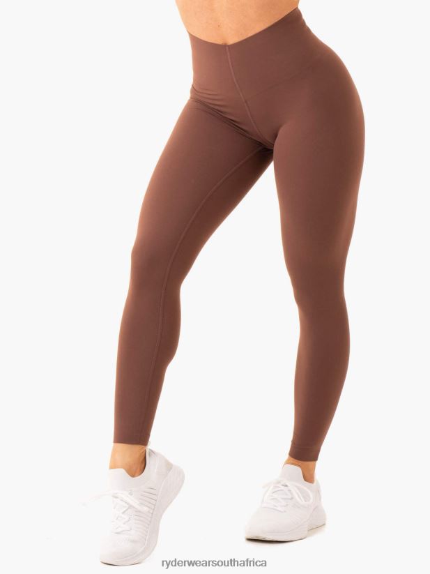 Women Ryderwear Extend Compression Leggings 2RT8VD71 Chocolate Clothing