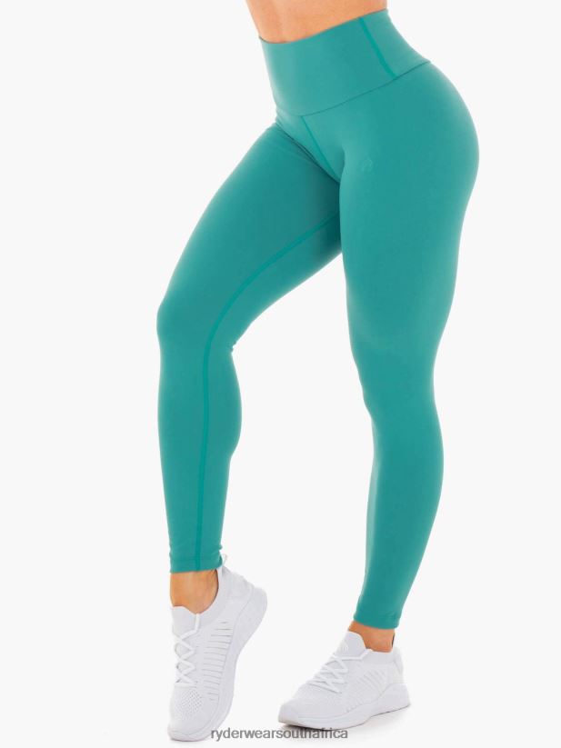 Women Ryderwear Motion High Waisted Leggings 2RT8VD161 Teal Clothing