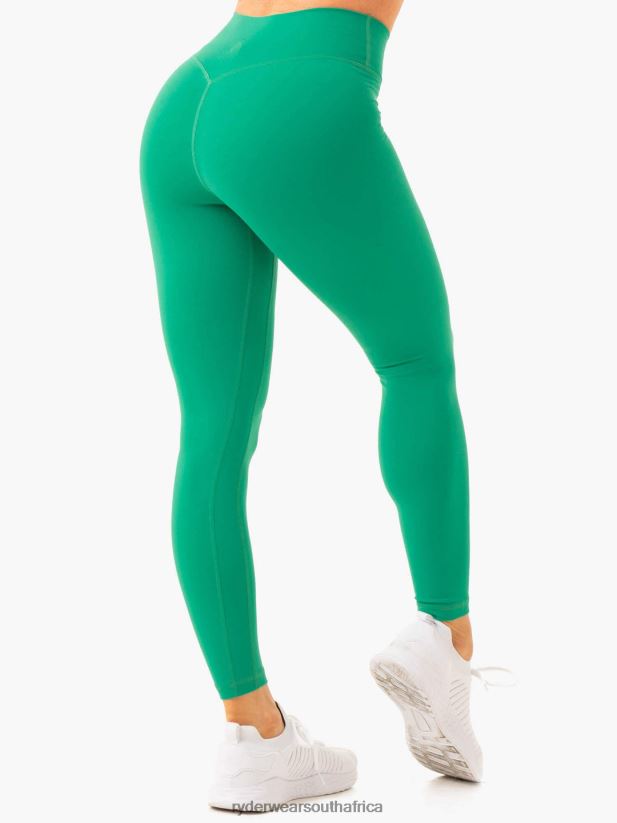 Women Ryderwear Nkd Cross Over Leggings 2RT8VD65 Green Clothing