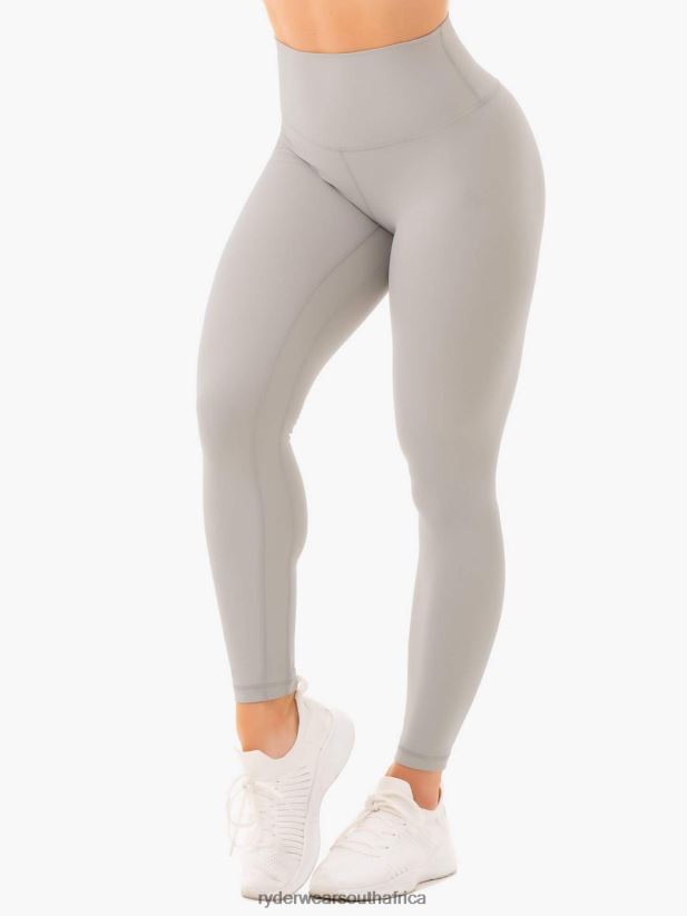 Women Ryderwear Nkd High Waisted Leggings 2RT8VD167 Grey Clothing