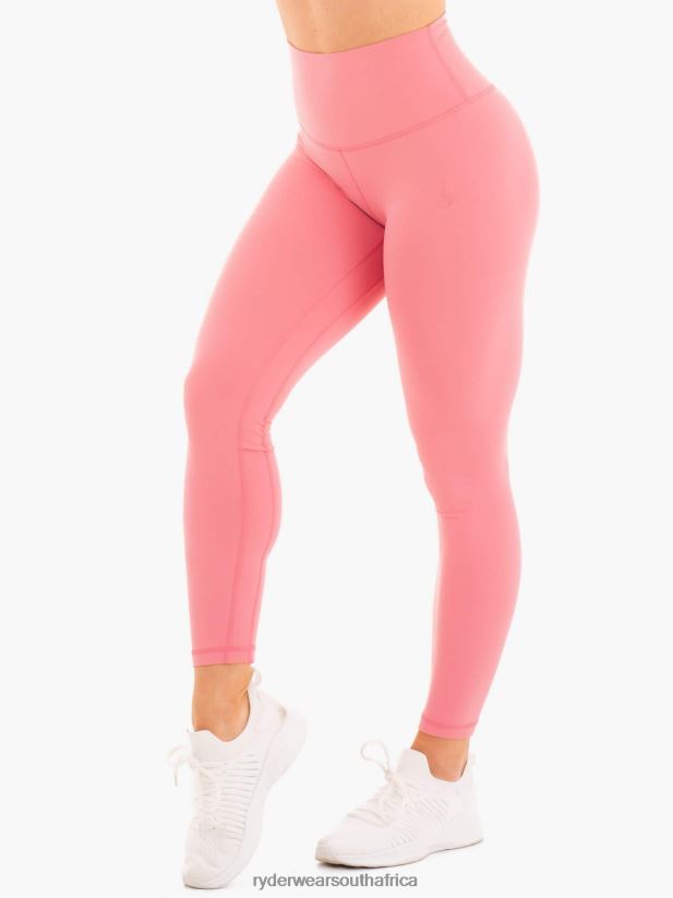 Women Ryderwear Nkd High Waisted Leggings 2RT8VD172 Rose Clothing