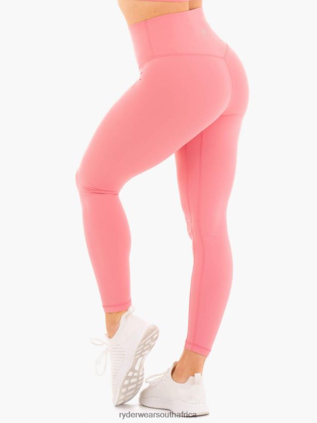 Women Ryderwear Nkd High Waisted Leggings 2RT8VD172 Rose Clothing